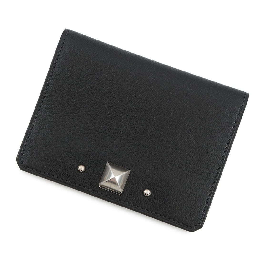 Hermes business card holder/card case, Medor, black, Chevre Shamkira, B stamp, pass card, HERMES (1 of 11)