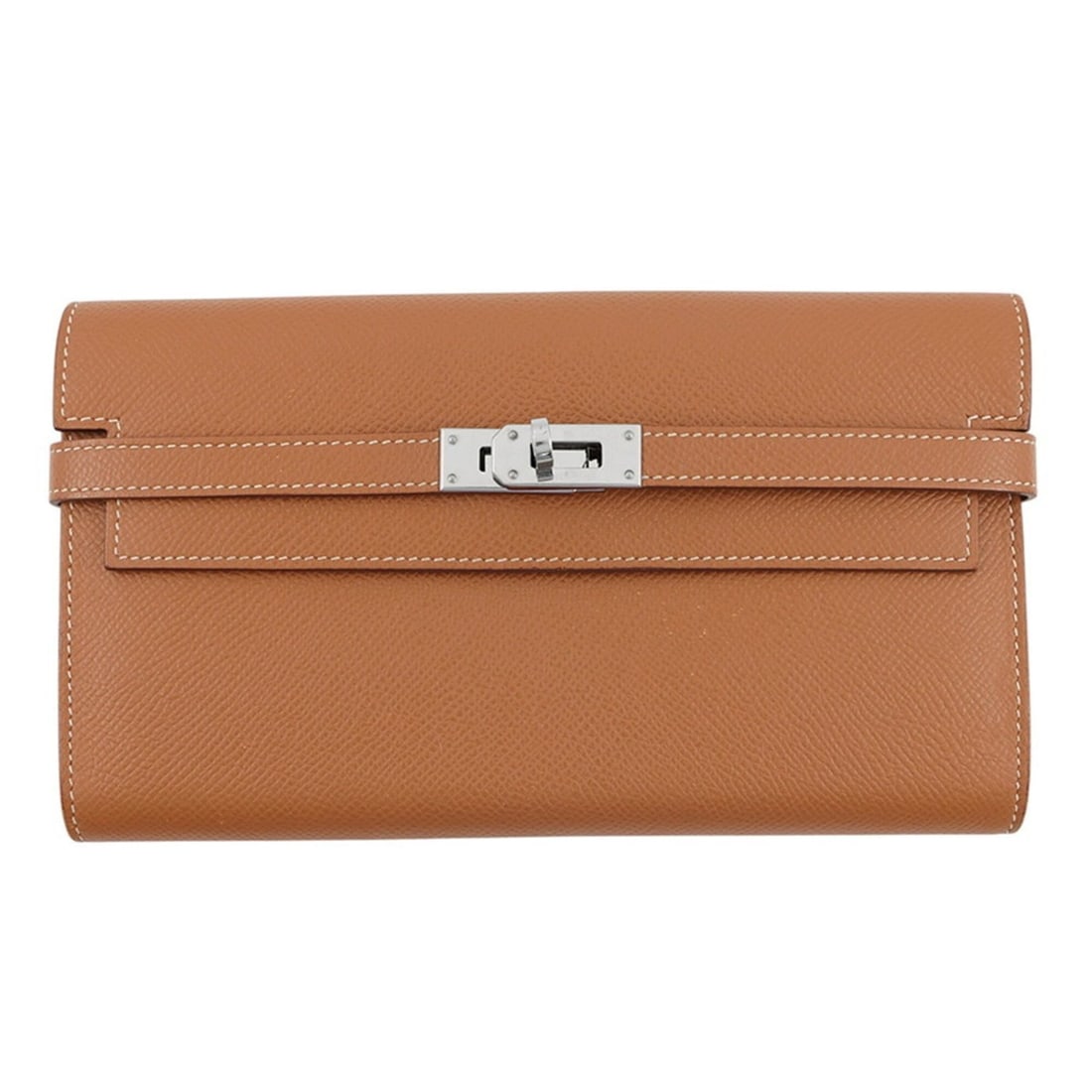 Hermes Kelly Wallet Long Gold Epsom Leather D Stamp HERMES Women's WALLET (1 of 15)