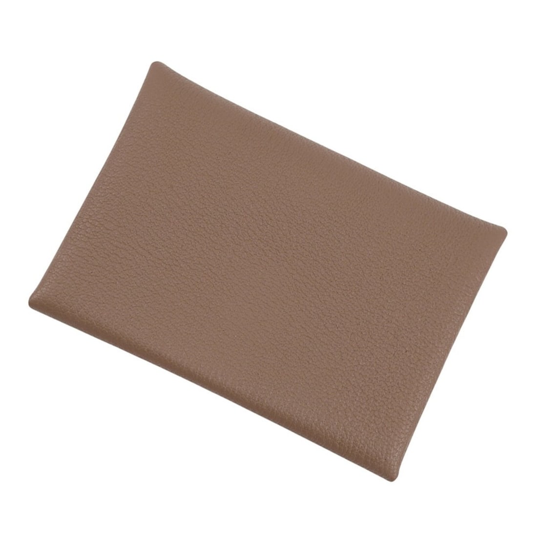Hermes Calvi Duo Etoupe Chevre Mysore Wallet (W stamp) - Coin Purse, Card Case, Business Holder.: --- Catalog ---Category: SizeSize (HxWxD): 7cm x 10.5cm / 2.75'' x 4.13''Category: DesignType: Coin purse/coin caseColor: Etoupe grayGender: WomenClosure: Belt, FlapMaterial: Chevre myzore leather Inn