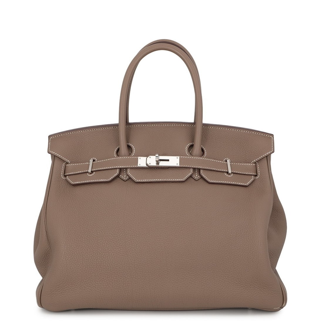 Hermes Birkin 35 Etoupe Togo B stamp HERMES handbag women's: --- Catalog ---Category: SizeWeight: 1.3kg / 2.86lb.Size (HxWxD): 27cm x 35cm x 18.5cm / 10.62'' x 13.77'' x 7.28''Category: DesignType: HandbagColor: Etoupe grayGender: WomenClosure: FlapMaterial: To