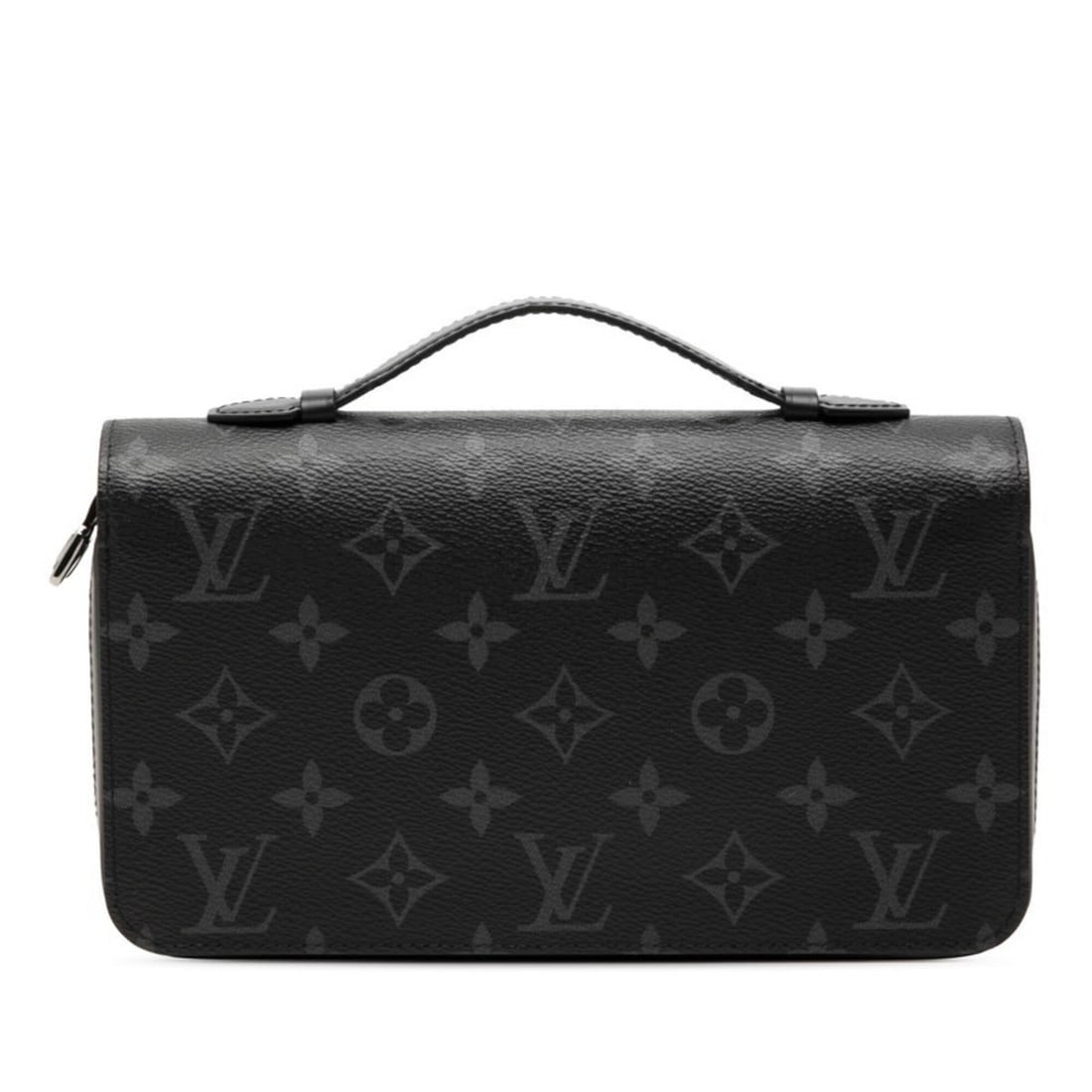 Louis Vuitton Monogram Eclipse Zippy XL Round Zipper Long Wallet Clutch Bag M61698 Black Leather: --- Catalog ---Category: SizeSize (HxWxD): 13cm x 22cm x 4.5cm / 5.11'' x 8.66'' x 1.77''Category: DesignType: Long wallet (bi-fold)Color: BlackGender: MenMaterial: PVC , Leather Category: GeneralMPN: