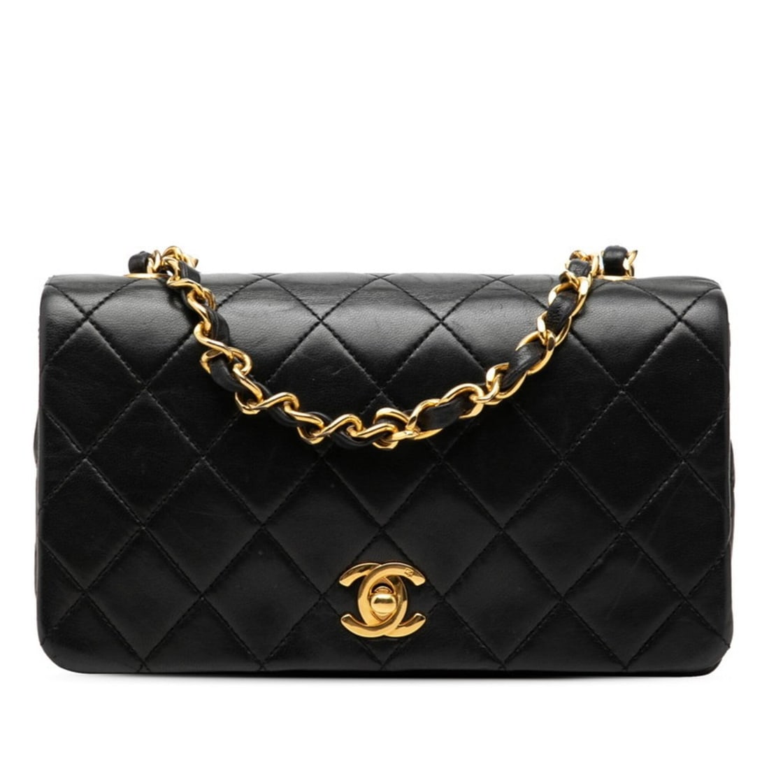 Chanel Matelassé Coco Mark Crossbody Chain Shoulder Bag, Black Lambskin, Women's CHANEL: --- Catalog ---Category: SizeSize (HxWxD): 11cm x 18.5cm x 6cm / 4.33'' x 7.28'' x 2.36''Category: DesignType: Shoulder bagColor: BlackGender: WomenMaterial: Leather Leather/Fur Type: LambskinCategory