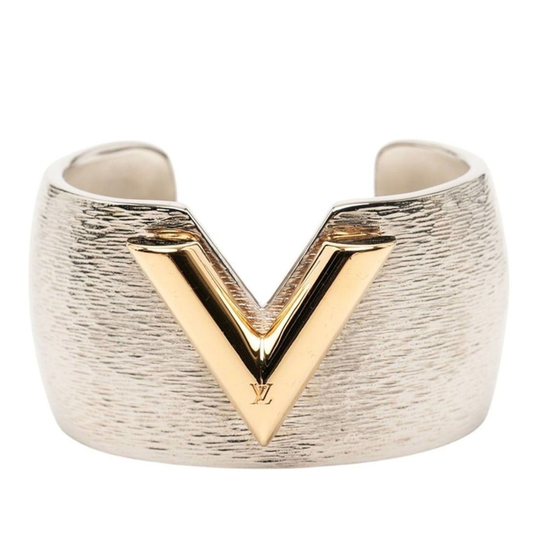 Louis Vuitton Essential V Colorama Bracelet Bangle, Size S, M68185, Silver Gold Metal Plated,: --- Catalog ---Category: SizeLength: 16cm / 6.29''Category: DesignType: BangleColor: Gold, SilverGender: WomenMaterial: MetalCategory: GeneralMPN: M68185Brand: Louis Vuitton--- Item List ---Section: C