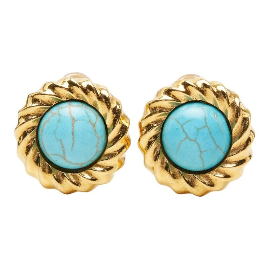 Chanel Vintage Earrings, Gold and Blue Plated, Women's CHANEL: --- Catalog ---Category: SizeSize (HxWxD): 23.80mm x 23.80mm / 0.94'' x 0.94''Category: DesignType: Clip earringsColor: Blue, GoldGender: WomenCategory: GeneralBrand: Chanel--- Item List ---Section: C