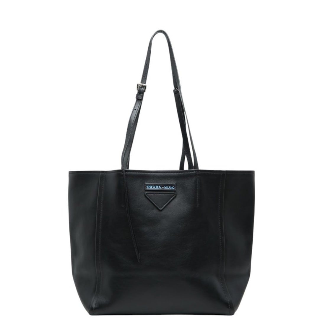 Prada Tote Bag Shoulder 1BG209 Black Leather Women's PRADA: --- Catalog ---Category: SizeSize (HxWxD): 29cm x 43cm x 16cm / 11.41'' x 16.92'' x 6.29''Category: DesignType: Pouch, Shoulder bag, Tote bagColor: BlackGender: WomenMaterial: Leather Category: Genera