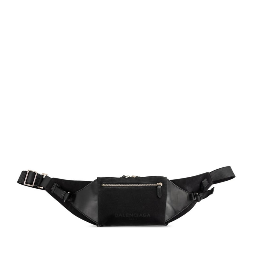 Balenciaga Logo Waist Bag Body 433625 Black Canvas Leather Men's BALENCIAGA: --- Catalog ---Category: SizeSize (HxWxD): 16cm x 22cm x 5cm / 6.29'' x 8.66'' x 1.96''Category: DesignType: Fanny packColor: BlackGender: MenMaterial: Canvas , Leather Category: GeneralMPN: 433625Bra