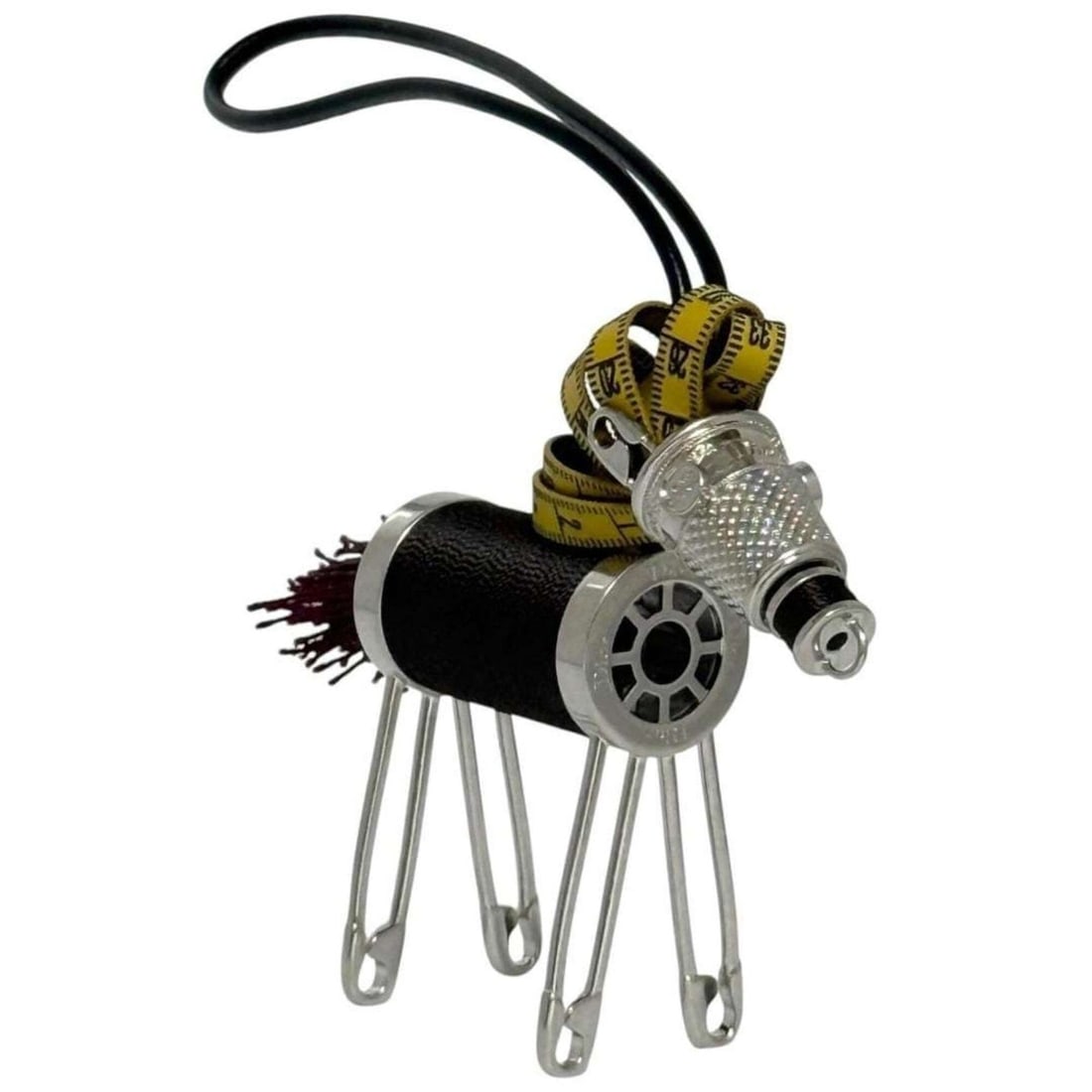 Christian Dior Dior Men's Horse Bag Charm, Dark Brown: --- Catalog ---Category: DesignType: Handbag charmColor: Black, Dark brown, SilverGender: Men,WomenMaterial: Brass, LeatherCategory: GeneralBrand: Christian Dior--- Item List ---Section: ConditionRank