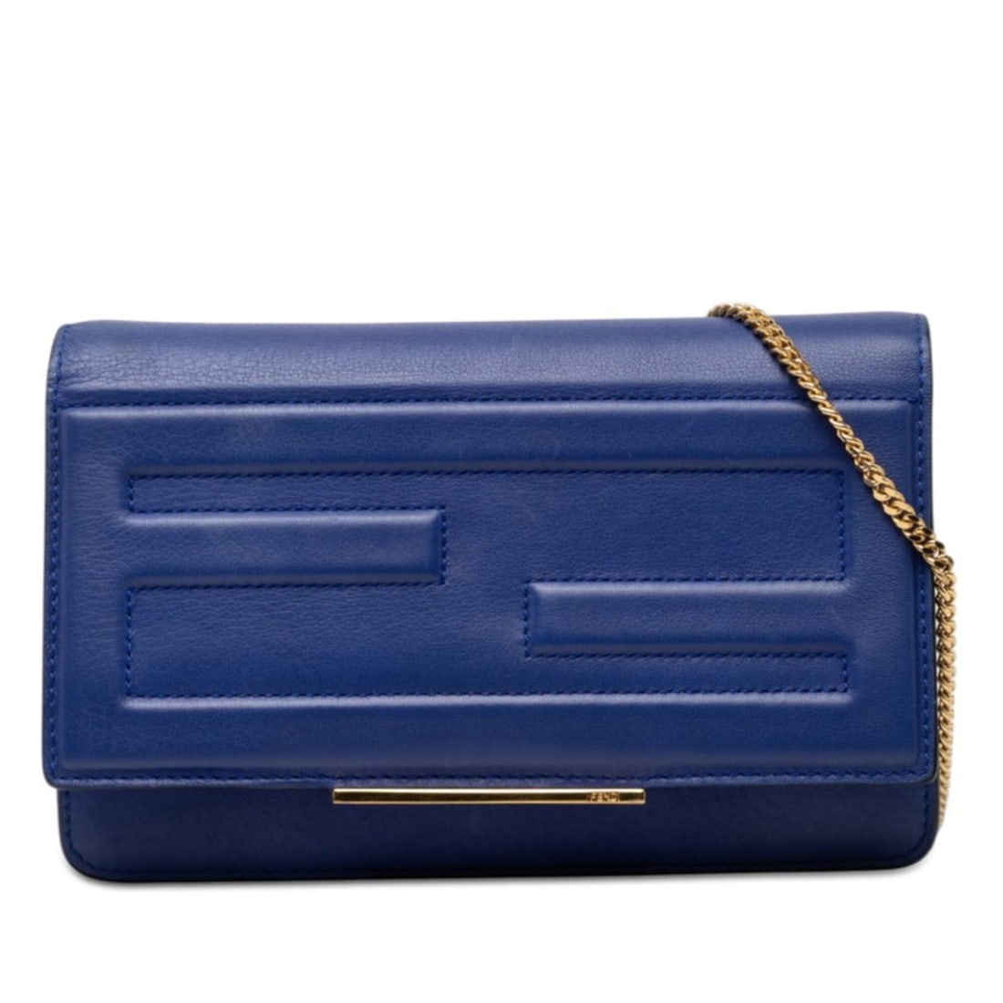 Fendi FF Logo Crossbody Chain Wallet Shoulder Bag with Flap 8M0346 Blue Leather Women's FENDI: --- Catalog ---Category: SizeSize (HxWxD): 13cm x 19cm x 3.5cm / 5.11'' x 7.48'' x 1.37''Category: DesignType: Shoulder bagColor: BlueGender: WomenMaterial: Leather Category: GeneralMPN: 8M0346Brand: 