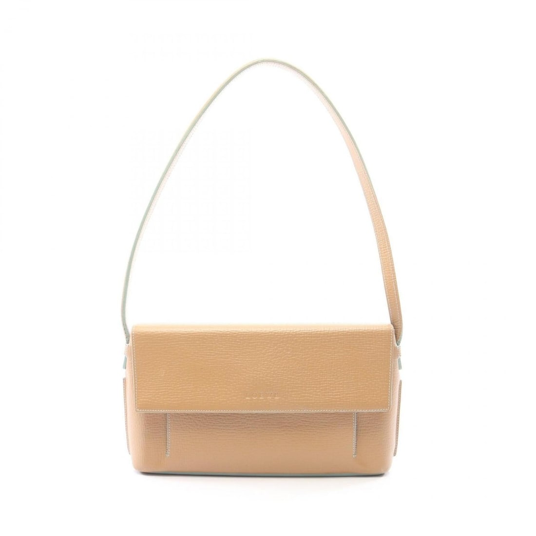 Loewe logo shoulder bag/handbag, leather, women's, beige.: --- Catalog ---Category: SizeSize (HxWxD): 17cm x 29cm x 5cm / 6.69'' x 11.41'' x 1.96''Category: DesignType: Shoulder bagColor: BeigeGender: WomenMaterial: Leather Category: GeneralBrand: Loewe--- It