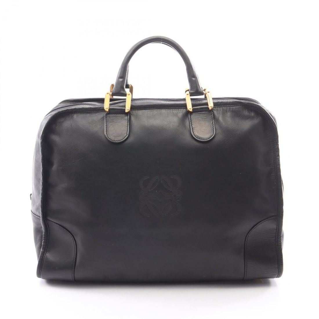 Loewe Amazona 40 Handbag, Leather, Women's, Black (1 of 11)