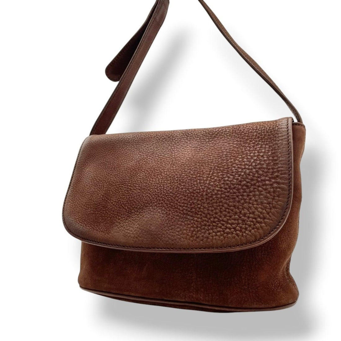 Coach 4935 Old Shoulder Bag, Nubuck Leather, Brown, Women's S21 (1 of 20)