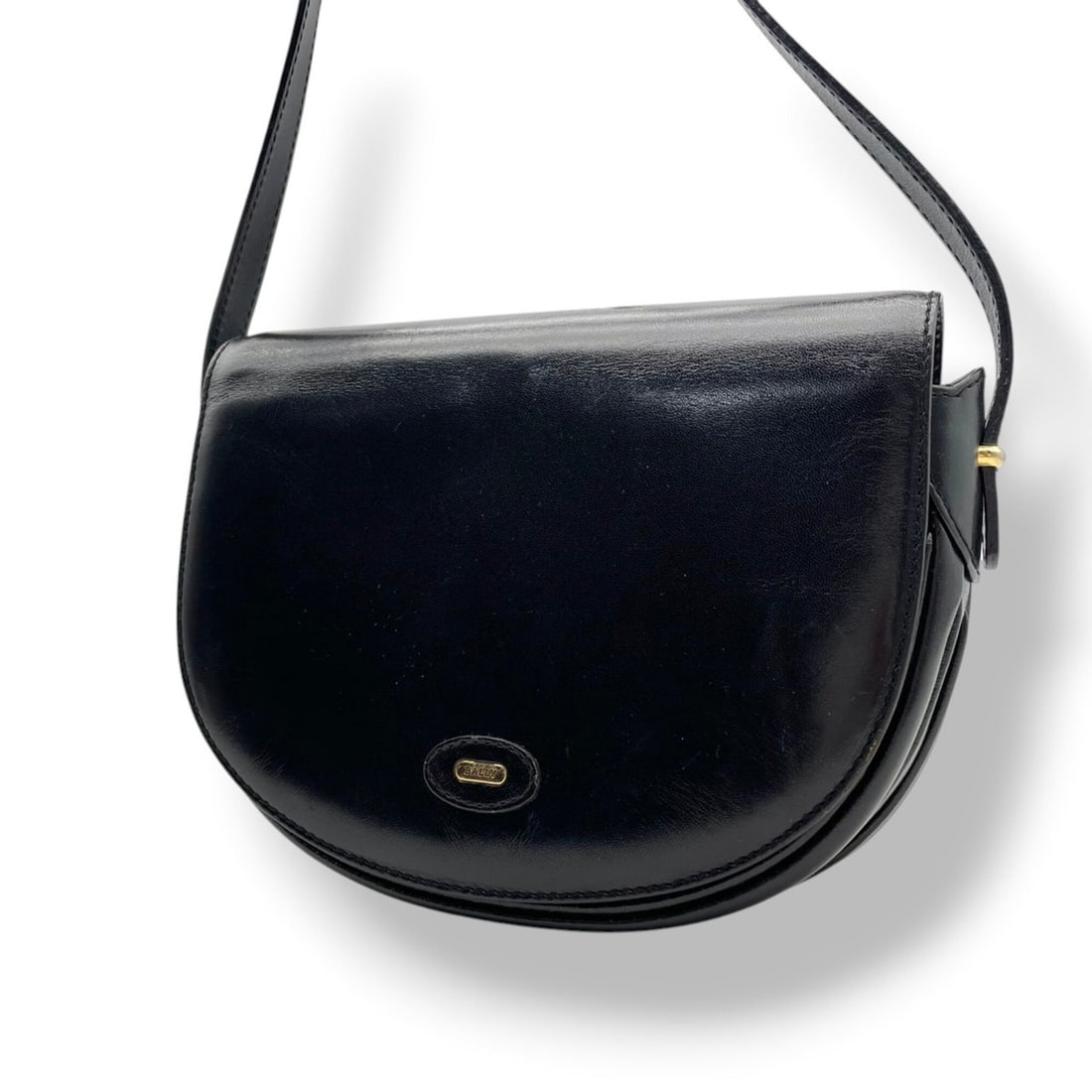 Bally BALLY Shoulder Bag Crossbody Pouch Leather Black Men's Women's S93: --- Catalog ---Category: SizeSize (HxWxD): 17cm x 22cm x 7cm / 6.69'' x 8.66'' x 2.75''Category: DesignType: Pochette, Shoulder bagColor: BlackGender: Men,WomenMaterial: Leather Category: GeneralBrand