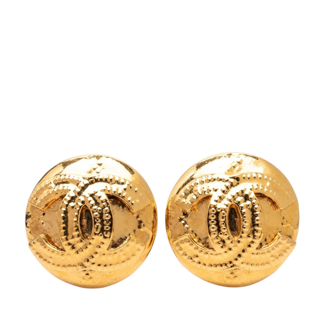 Chanel Vintage Coco Mark Earrings 94P Gold Plated Women's CHANEL: --- Catalog ---Category: SizeSize (HxWxD): 22.80mm x 22.80mm / 0.90'' x 0.90''Category: DesignType: Clip earringsColor: GoldGender: WomenCategory: GeneralBrand: Chanel--- Item List ---Section: Conditi