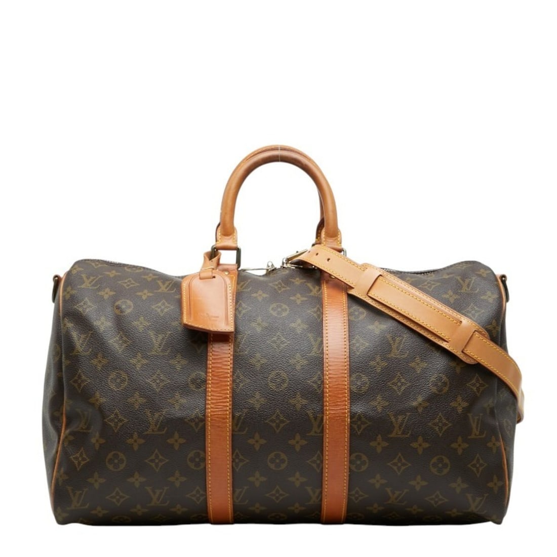Louis Vuitton Monogram Keepall Bandoulière 45 Boston Bag Shoulder 2WAY M41418 Brown Leather Women's (1 of 12)