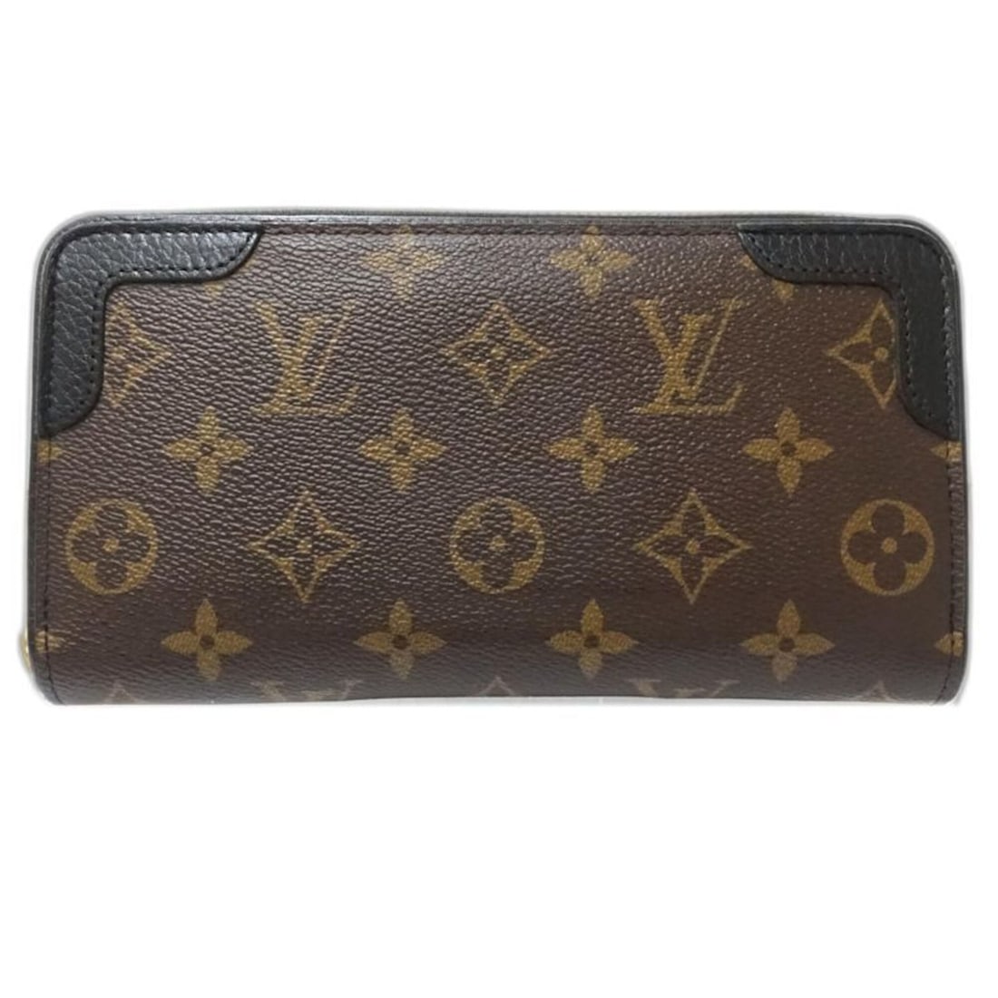 LOUIS VUITTON Louis Vuitton Monogram Long Wallet M61188 Zippy Retiro Brown Women's 182051 (1 of 12)