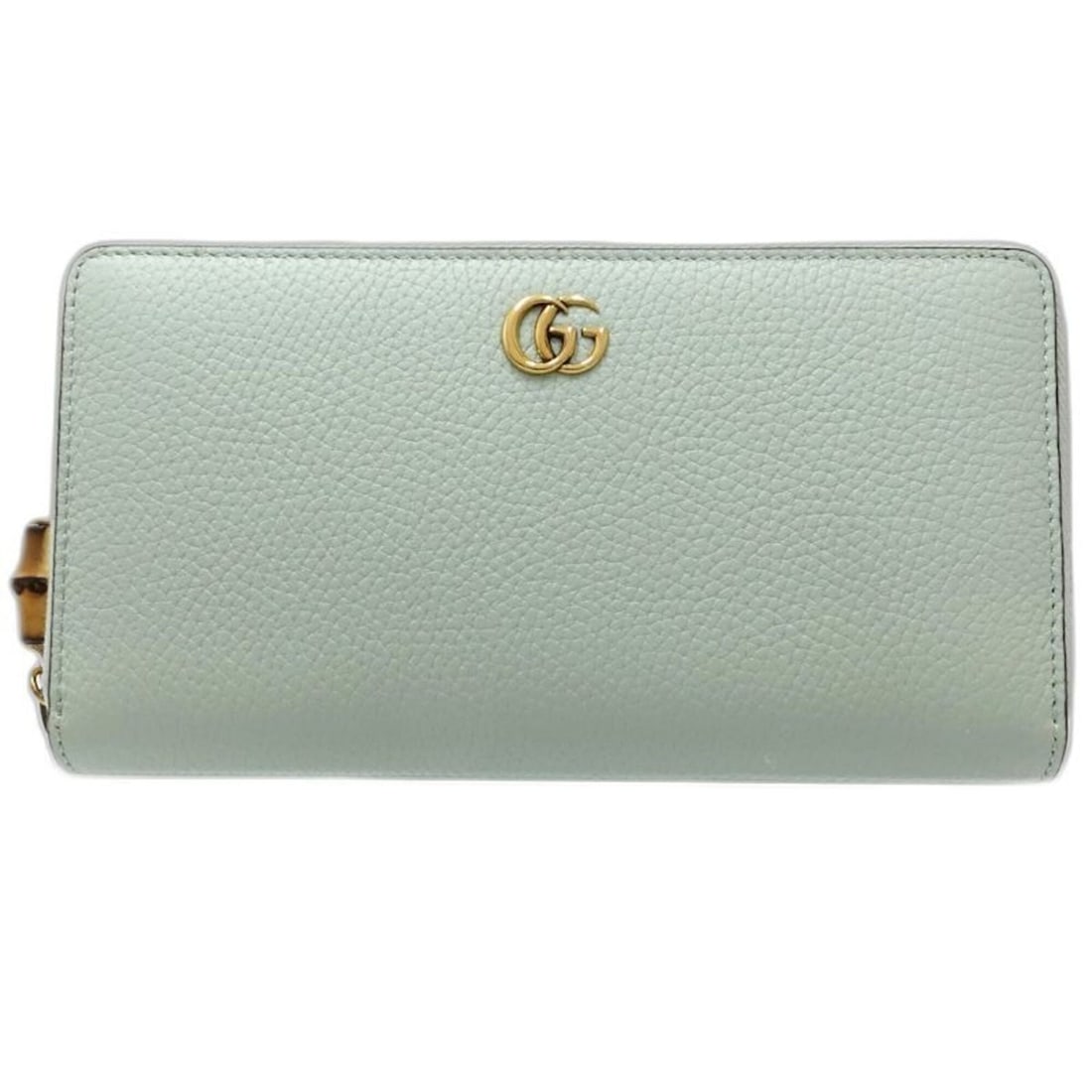 GUCCI Gucci Long Wallet 739499 Bamboo Round Zipper Leather Pale Green Women's 182002: --- Catalog ---Category: SizeSize (HxWxD): 11cm x 20cm x 2.5cm / 4.33'' x 7.87'' x 0.98''Category: DesignType: Long wallet (bi-fold)Color: Pale greenGender: WomenMaterial: Leather Category: GeneralBra