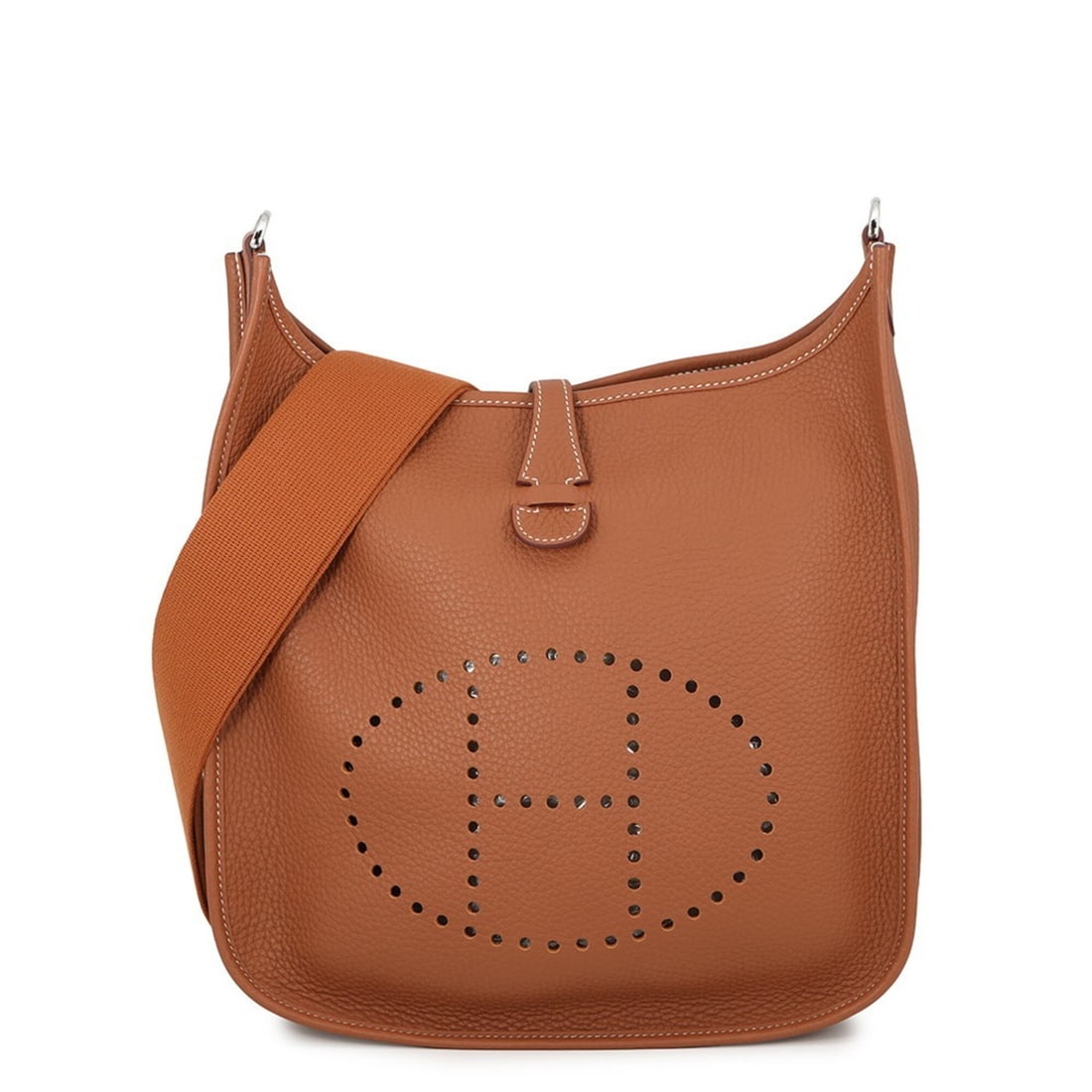 Hermes Evelyne 3 PM Shoulder Bag, Gold, Taurillon Clemence Leather, G Stamp. Evelyne, Handbag,: --- Catalog ---Category: SizeWeight: 770g / 1.69lb.Size (HxWxD): 29cm x 29cm x 8cm / 11.41'' x 11.41'' x 3.14''Strap Length: 92cm - 134cm / 36.22'' - 52.75''Category: DesignType: Handbag, Shoulder bag