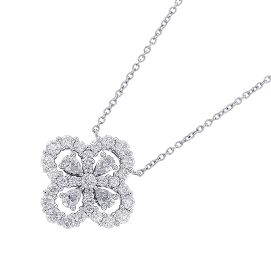Harry Winston Loop Full Motif Pendant Necklace, Small Diamond, Pt950 Platinum, PEDPRPSML4C,: --- Catalog ---Category: SizePendant Size: 16.7mm x 16.7mm / 0.65'' x 0.65''Neck Circumference: 40.5 cm / 15.94''Category: DesignGender: WomenMaterial: Platinum 950Pendant Type: PendantNecklace Type: 
