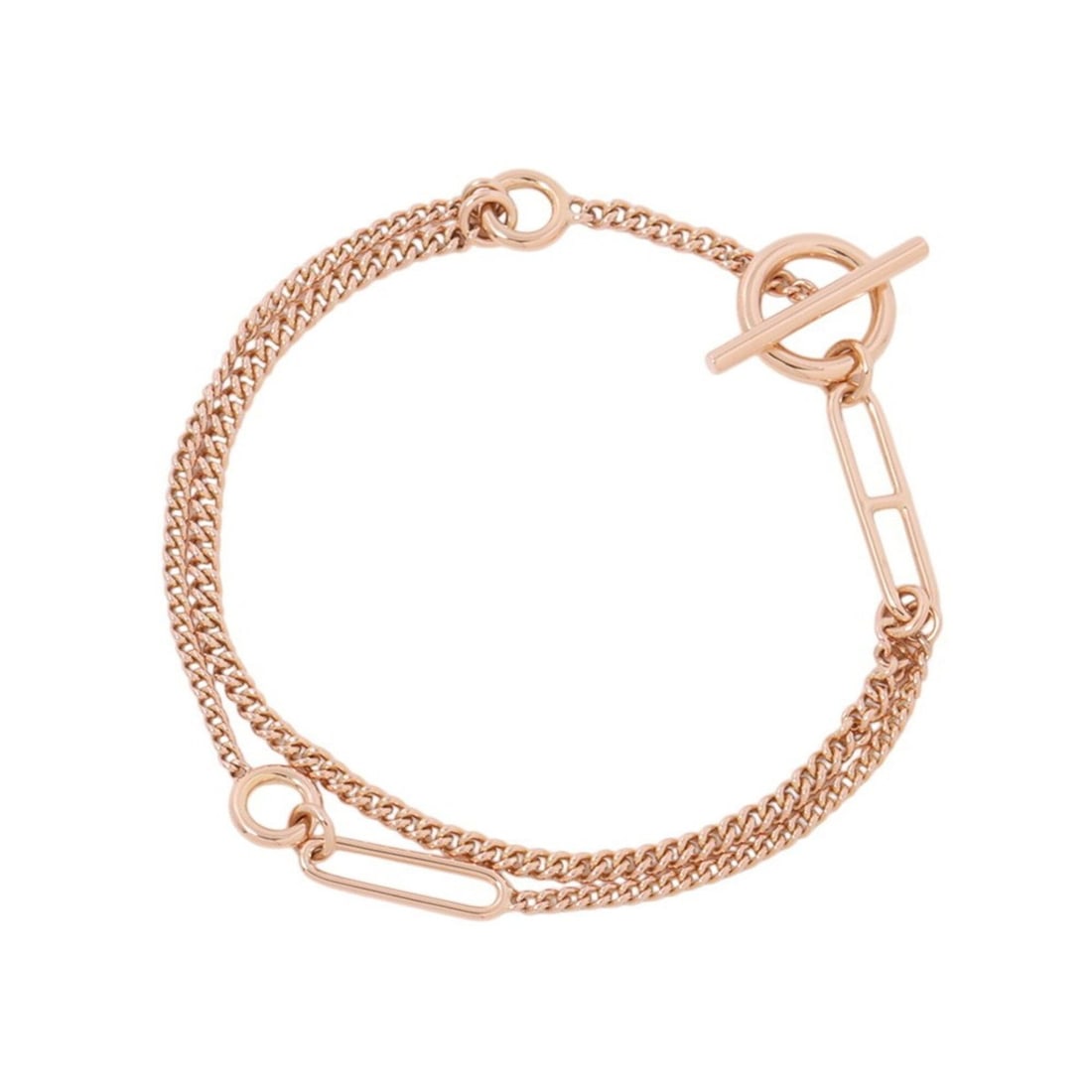 Hermes bracelet, Echappée, 18KPG pink gold, size SH. HERMES bracelet: --- Catalog ---Category: SizeLength: 16.5cm / 6.49''Category: DesignType: Charm braceletGender: WomenMaterial: Pink gold (18K)Category: GeneralBrand: HermesCountry of Origin: France--- Item List ---Se
