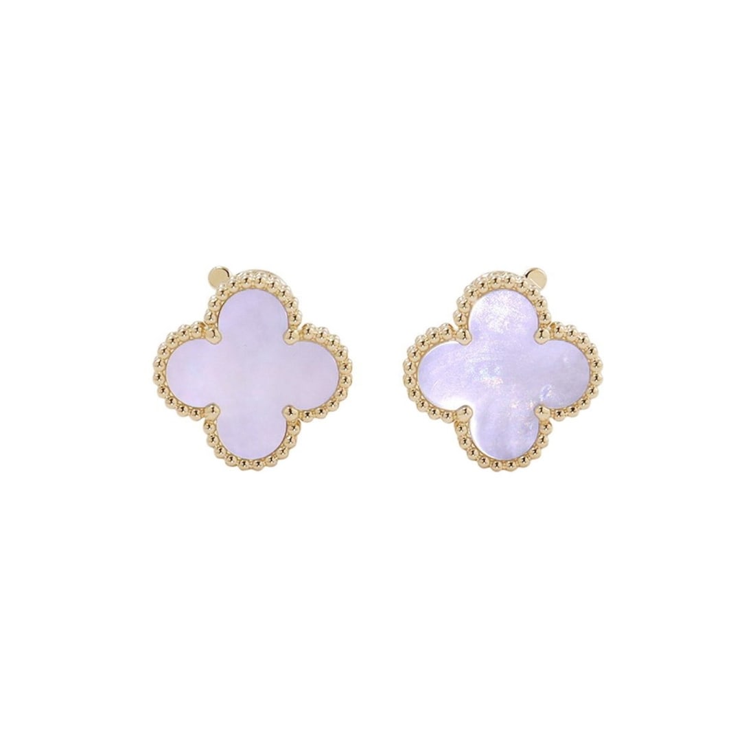 Van Cleef & Arpels Alhambra Earrings, Mother-of-Pearl, 18K Yellow Gold (VCARA44100), Alhambra, White: --- Catalog ---Category: SizeSize (HxWxD): 14.90mm x 14.90mm / 0.59'' x 0.59''Category: DesignType: Stud earringsGender: WomenMaterial: Yellow gold (18K)Category: GeneralMPN: VCARA44100Brand: Van Clee