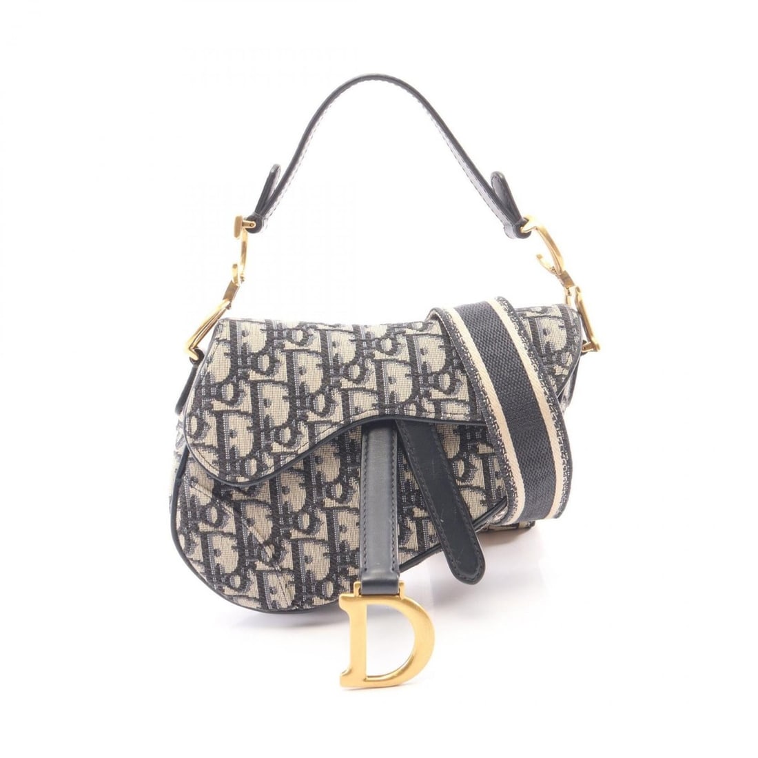 Christian Dior Dior Saddle Bag Mini Oblique Jacquard 2-Way Handbag, Canvas and Leather, Women's,: --- Catalog ---Category: SizeSize (HxWxD): 13cm x 18cm x 5cm / 5.11'' x 7.08'' x 1.96''Strap Length: 85cm - 125cm / 33.46'' - 49.21''Handle Length: 34cm / 13.38''Category: DesignType: Handbag, Saddle 