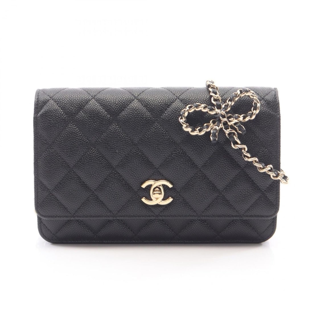 Chanel Matelassé Shoulder Bag/Handbag, Caviar Leather (Grained Calfskin), Women's, Black: --- Catalog ---Category: SizeSize (HxWxD): 13cm x 19cm x 4cm / 5.11'' x 7.48'' x 1.57''Category: DesignType: Handbag, Shoulder bagColor: BlackGender: WomenMaterial: Grained Calfskin Hardware Color: Go