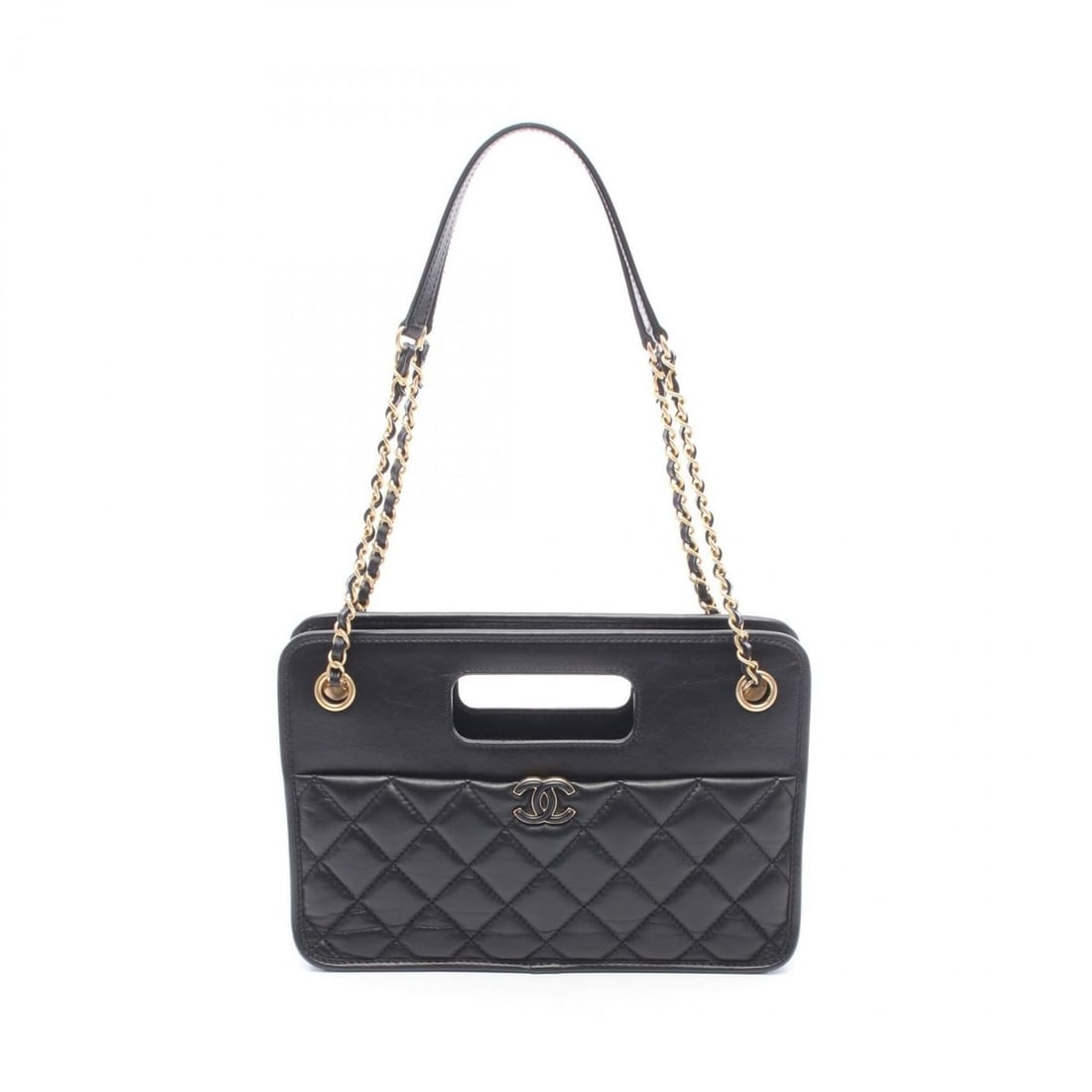 Chanel Small Shopping Bag, Matelassé Shoulder Bag/Handbag, Leather, Women's, Black, AS4037: --- Catalog ---Category: SizeSize (HxWxD): 12.5cm x 26.5cm x 7.5cm / 4.92'' x 10.43'' x 2.95''Category: DesignType: Handbag, Shopping bag, Shoulder bagColor: BlackGender: WomenMaterial: Leather Hardwa