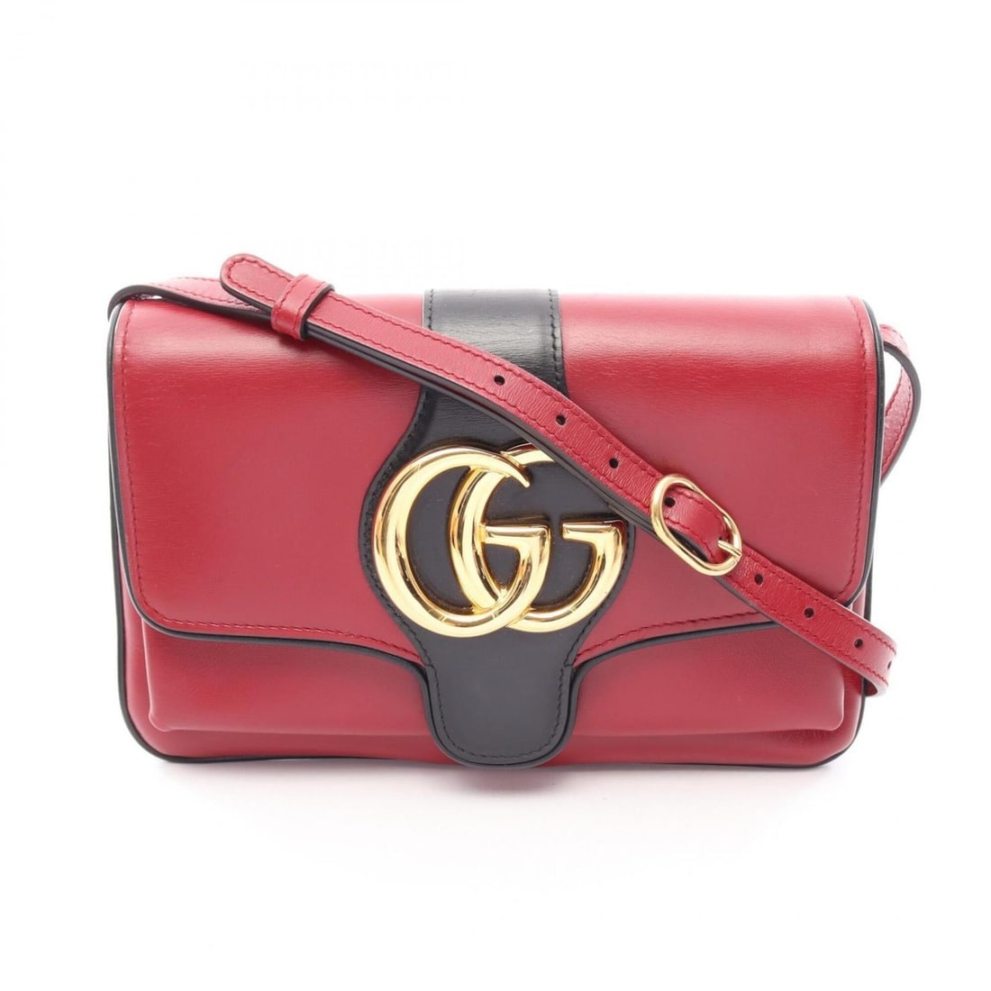 Gucci Ally Small GG Marmont Shoulder Bag/Handbag, Leather, Women's, Red/Black, 550129: --- Catalog ---Category: SizeSize (HxWxD): 16cm x 25cm x 1.5cm / 6.29'' x 9.84'' x 0.59''Category: DesignType: Shoulder bagColor: Black, Red colorGender: WomenMaterial: Leather Category: GeneralBrand: