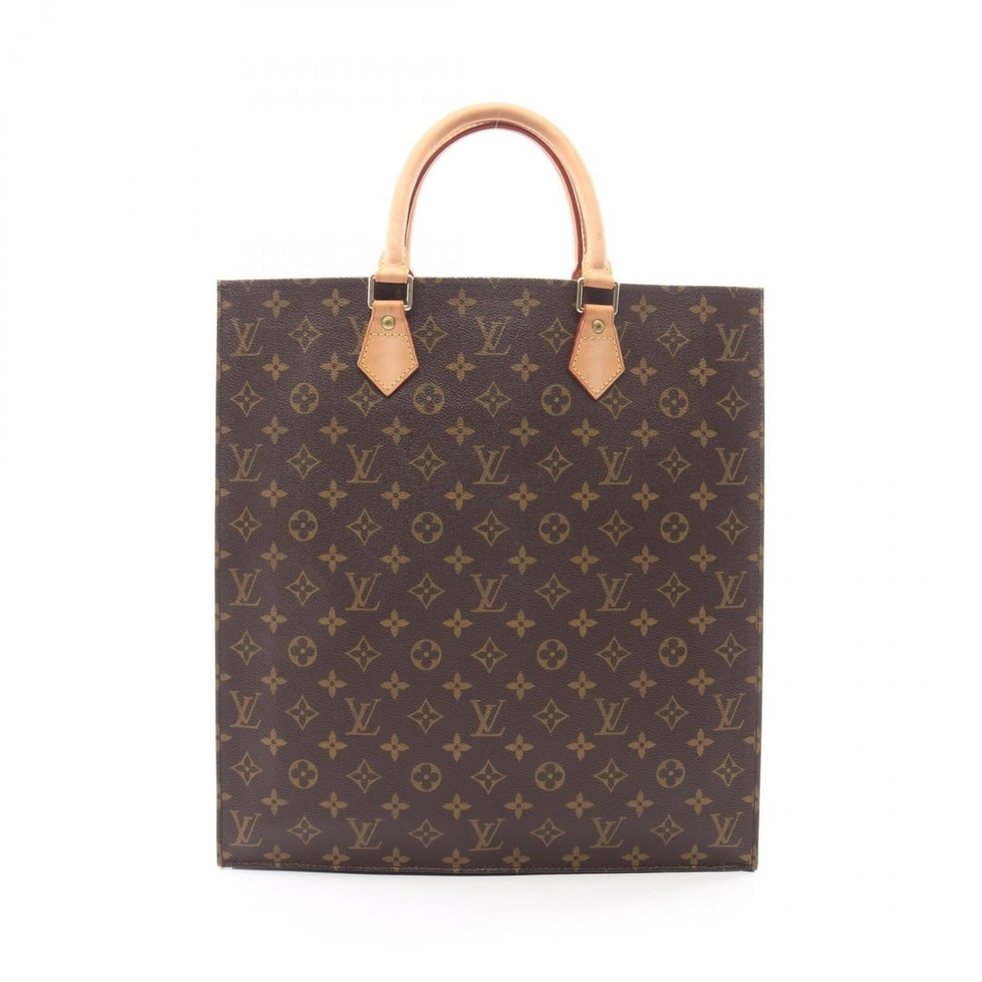 Louis Vuitton Sac Plat Tote Bag Handbag, Coated Canvas and Leather, Monogram Pattern, Women's,: --- Catalog ---Category: SizeSize (HxWxD): 38cm x 36cm x 9cm / 14.96'' x 14.17'' x 3.54''Handle Length: 36cm / 14.17''Category: DesignType: Handbag, Tote bagColor: BrownGender: WomenMaterial: Coated c