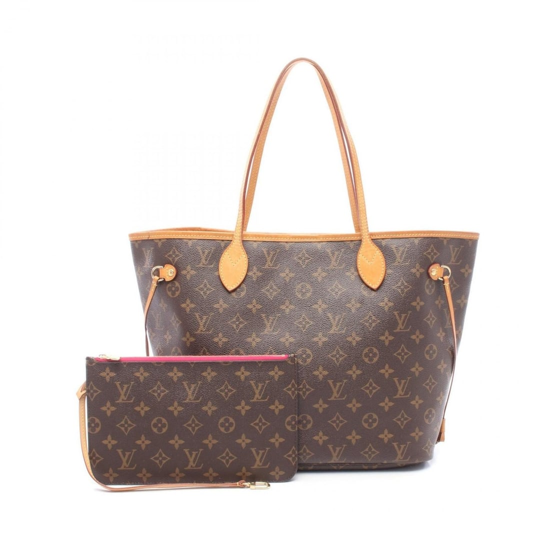 Louis Vuitton Neverfull MM Monogram Pivoine Tote Bag Handbag, Coated Canvas and Leather, Pattern, (1 of 13)
