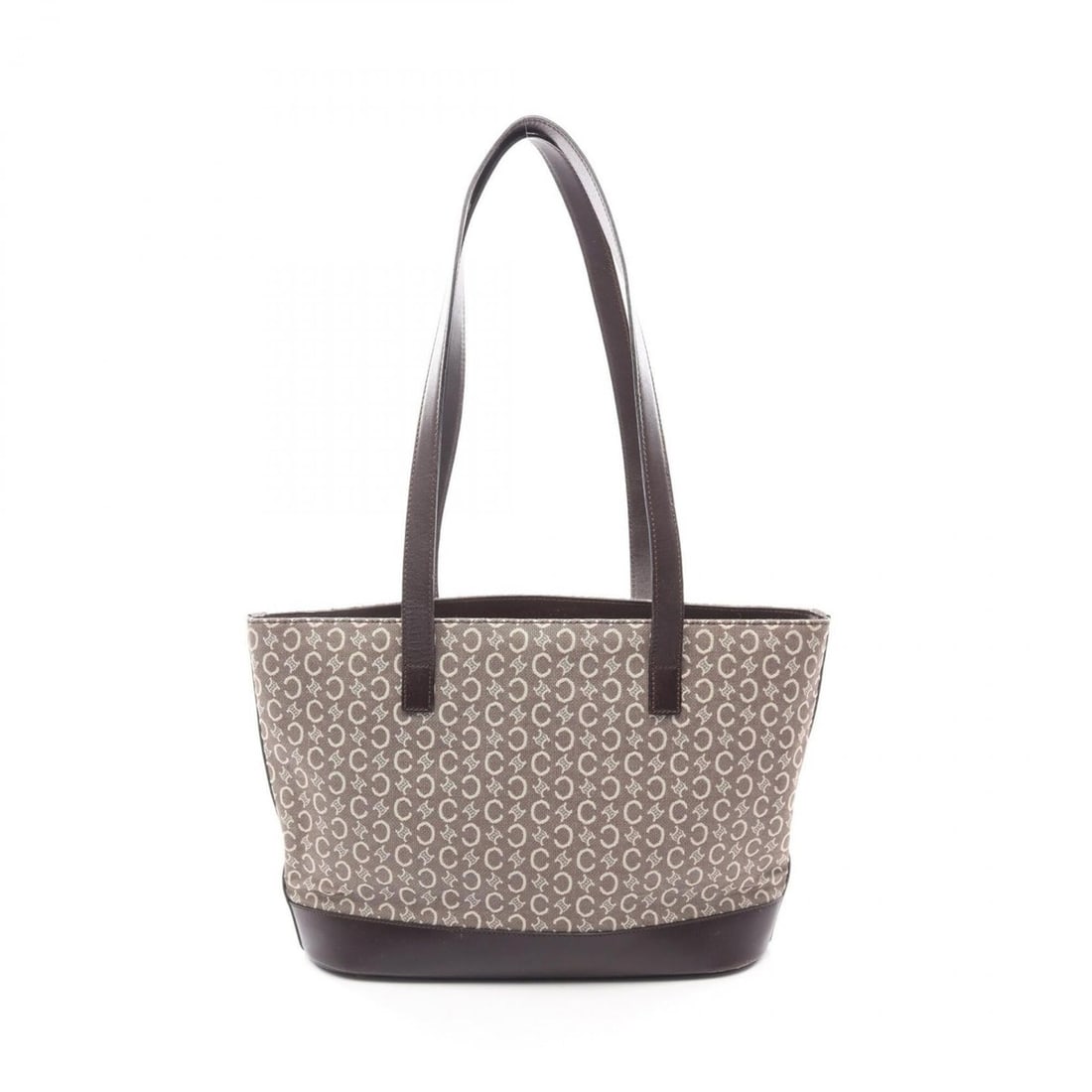 Celine C Macadam Tote Bag Handbag Canvas Leather Women's Brown/Ivory: --- Catalog ---Category: SizeSize (HxWxD): 24cm x 32cm x 10.5cm / 9.44'' x 12.59'' x 4.13''Category: DesignType: Handbag, Tote bagColor: Brown, IvoryGender: WomenMaterial: Canvas , Leather Category: G