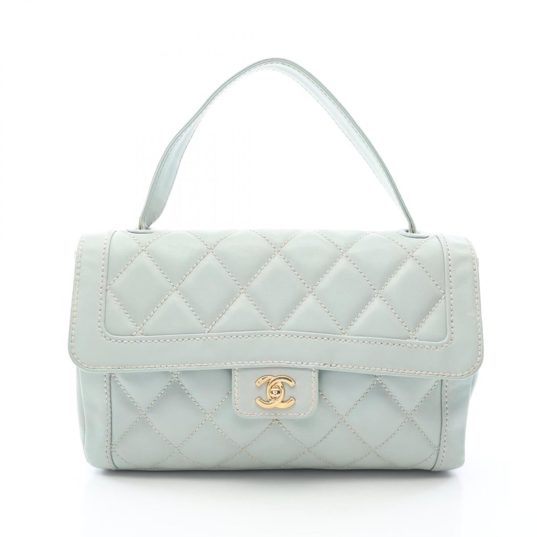 Chanel Wild Stitch Top Handle Handbag, Leather, Women's, Blue: --- Catalog ---Category: SizeSize (HxWxD): 20cm x 30cm x 7cm / 7.87'' x 11.81'' x 2.75''Category: DesignType: HandbagColor: BlueGender: WomenMaterial: Leather Category: GeneralBrand: Chanel--- Item Li