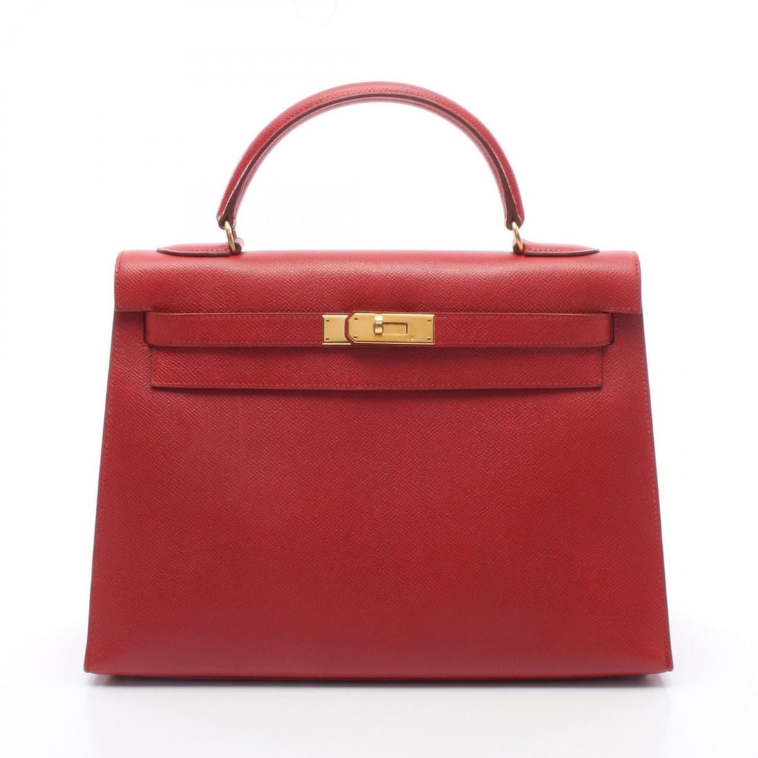 Hermes Kelly 32, 2-way handbag, leather, Courchevel women's, red.: --- Catalog ---Category: SizeSize (HxWxD): 23cm x 32cm x 12cm / 9.05'' x 12.59'' x 4.72''Category: DesignType: HandbagColor: Red colorGender: WomenMaterial: Courchevel leather Category: GeneralBrand: 