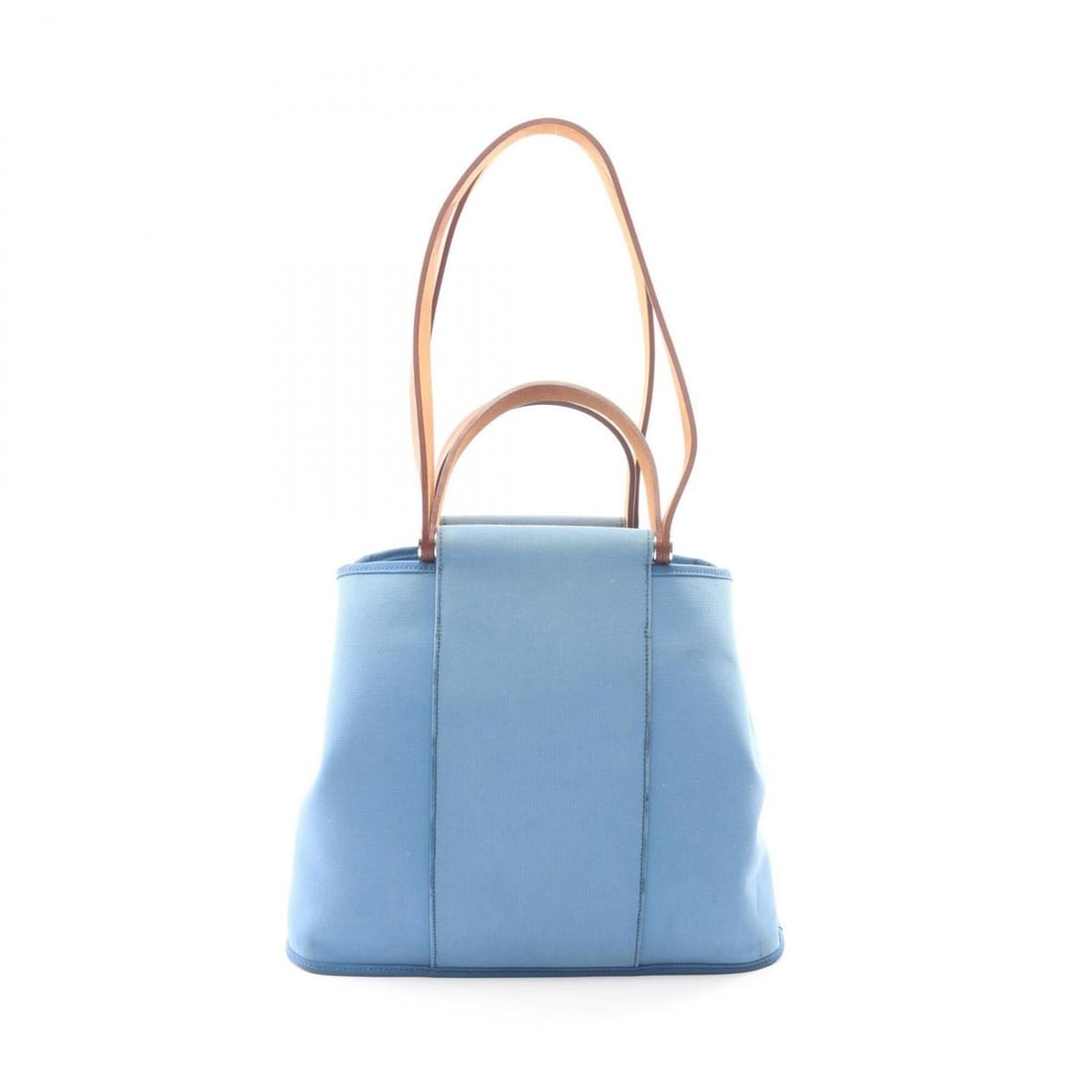 Hermes Cabas PM 2-Way Tote Bag/Handbag, Canvas/Leather, Toile Officier, Vache Hunter, Women's,: --- Catalog ---Category: SizeSize (HxWxD): 26cm x 32cm x 10cm / 10.23'' x 12.59'' x 3.93''Category: DesignType: Handbag, Tote bagColor: Blue, BrownGender: WomenMaterial: Toile officier , Leather Categ