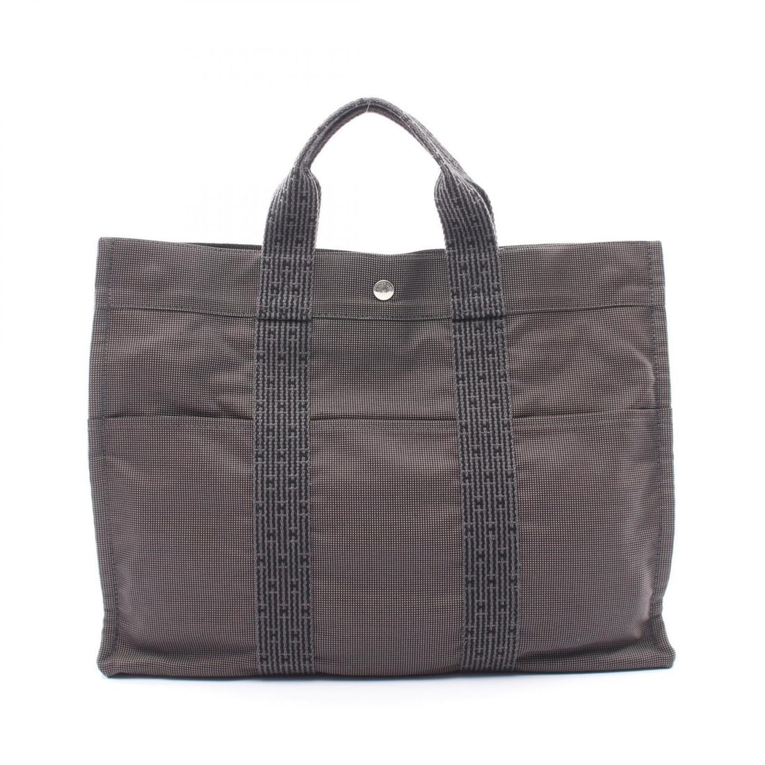 Hermes Herline MM Tote Bag/Handbag, Nylon Canvas, Men's/Women's, Gray (1 of 10)