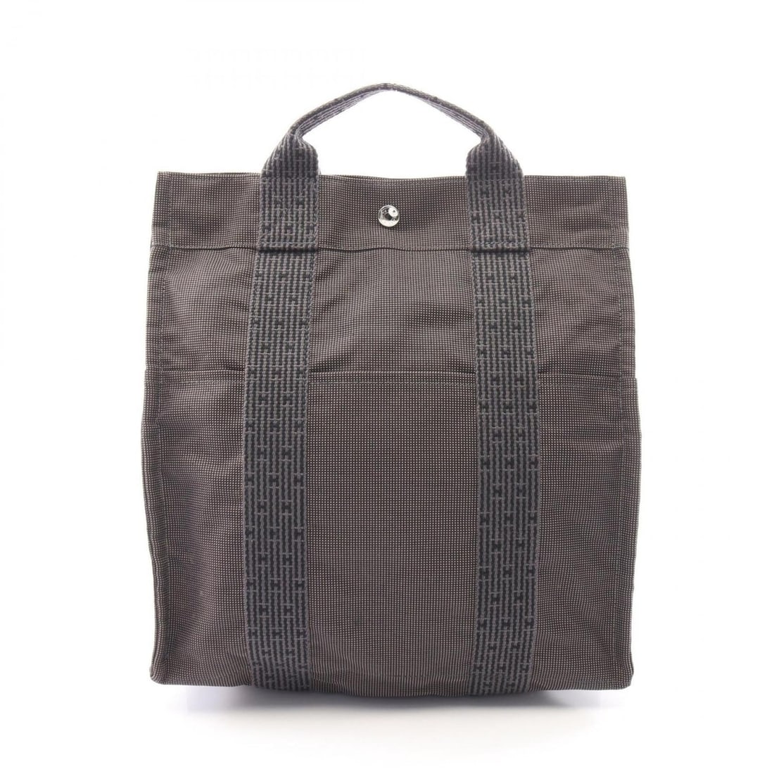 Hermes Herline Ad MM Backpack/Handbag, Canvas, Men's/Women's, Gray: --- Catalog ---Category: SizeSize (HxWxD): 33cm x 32cm x 12cm / 12.99'' x 12.59'' x 4.72''Category: DesignType: BackpackColor: GrayGender: Men,WomenMaterial: Canvas Category: GeneralBrand: Hermes--- I