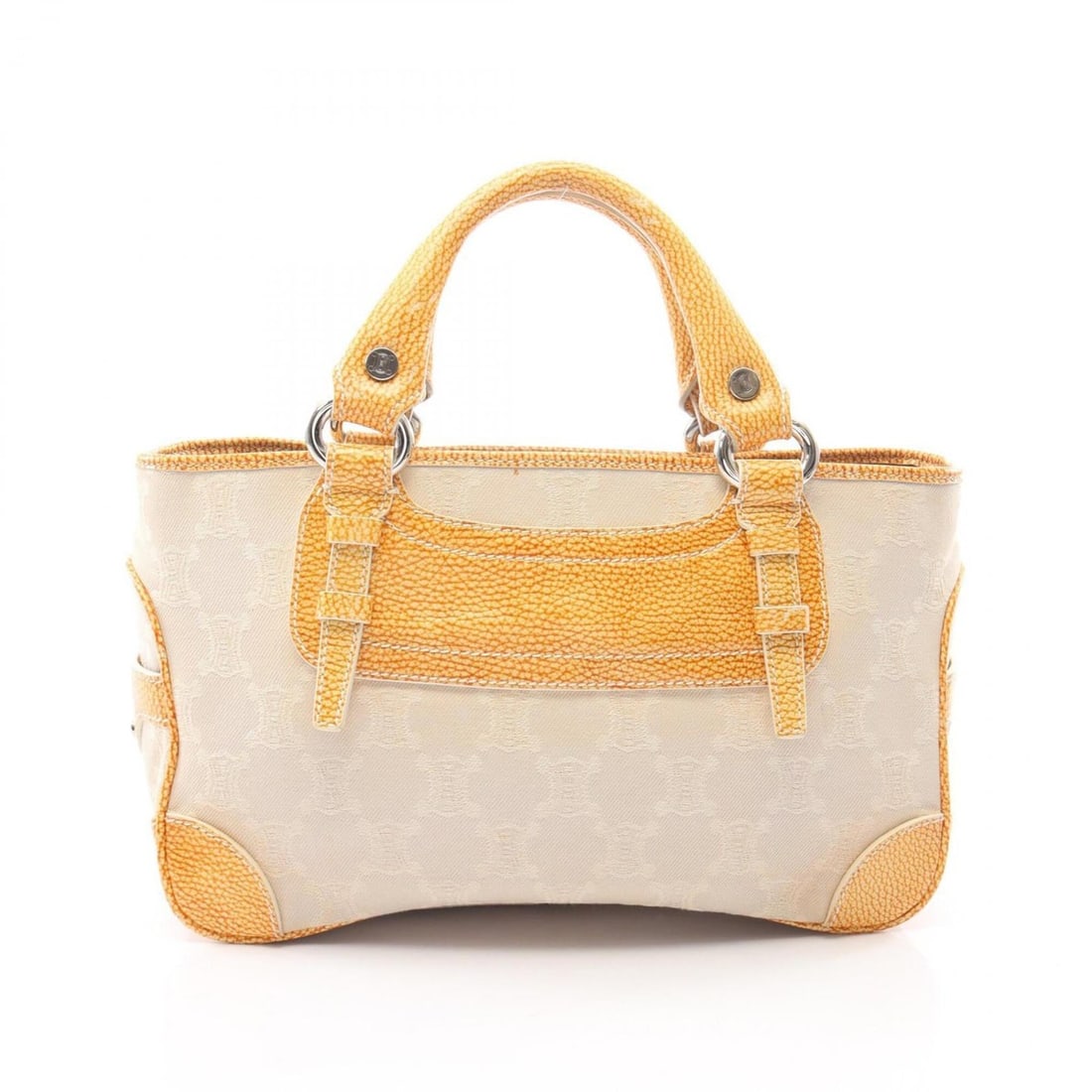 Celine Boogie Bag Handbag, Canvas and Leather, Women's, Beige/Brown: --- Catalog ---Category: SizeSize (HxWxD): 20cm x 32cm x 13cm / 7.87'' x 12.59'' x 5.11''Handle Length: 29cm / 11.41''Category: DesignType: HandbagColor: Beige, BrownGender: WomenMaterial: Canvas , Le