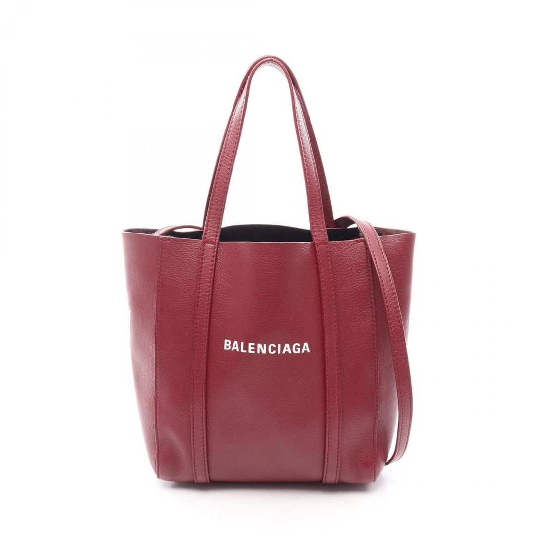 Balenciaga EVERYDAY XXS 2-Way Tote Bag/Handbag, Leather, Women's, Bordeaux (551815): --- Catalog ---Category: SizeSize (HxWxD): 22cm x 19cm x 9cm / 8.66'' x 7.48'' x 3.54''Category: DesignType: Handbag, Tote bagColor: BordeauxGender: WomenMaterial: Leather Category: GeneralBrand: Bale