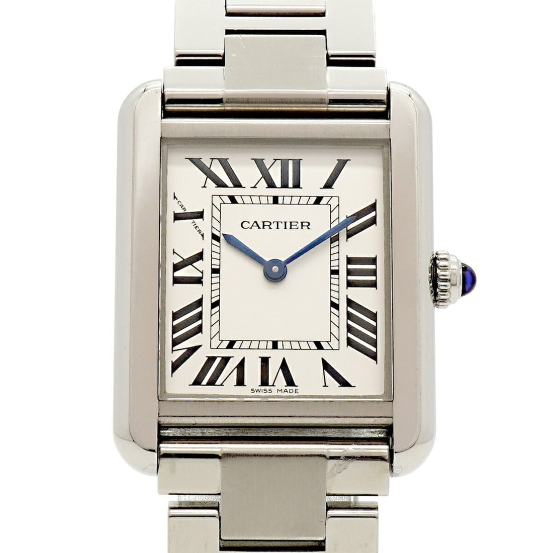 Cartier Tank Solo SM W5200013 Silver Dial Women's Watch: --- Catalog ---Category: SizeWrist Size: 15cm / 5.9''Case Diameter: 24.5mm / 0.96''Category: DesignType: WristwatchGender: WomenColor (Dial): SilverMaterial (Band): Stainless steelCategory: GeneralMPN