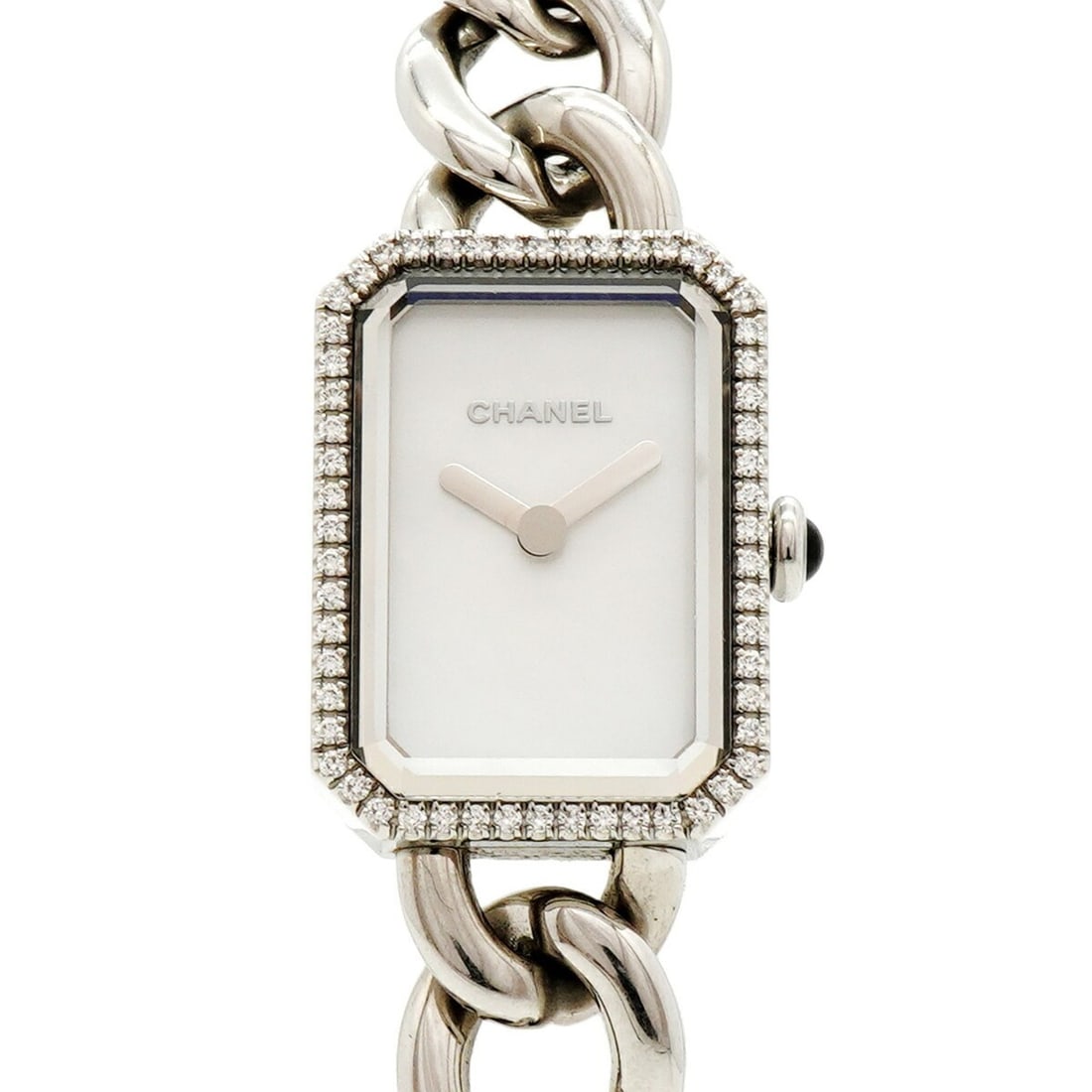 Chanel Première Diamond H3253 White Dial Women's Watch: --- Catalog ---Category: SizeWrist Size: 15.5cm / 6.1''Case Diameter: 15.8mm / 0.62''Category: DesignType: WristwatchGender: WomenColor (Dial): WhiteMaterial (Band): Stainless steelCategory: GeneralMP