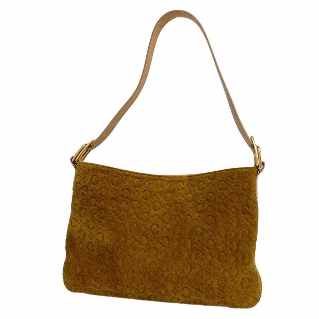 Celine Shoulder Bag C Macadam Suede Brown Women's: --- Catalog ---Category: SizeSize (HxWxD): 20cm x 31cm x 3cm / 7.87'' x 12.2'' x 1.18''Category: DesignType: Shoulder bagColor: BrownGender: WomenMaterial: Suede Hardware Color: GoldCategory: GeneralB