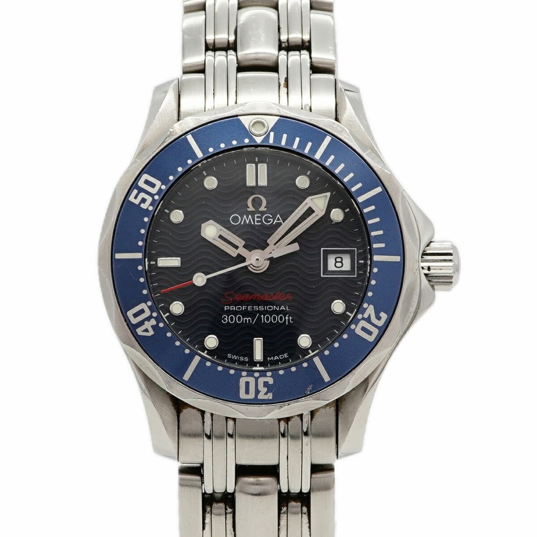 Omega Seamaster 2224.80 Blue Dial Women's Watch: --- Catalog ---Category: SizeWrist Size: 14.5cm / 5.7''Case Diameter: 28mm / 1.1''Category: DesignType: WristwatchGender: WomenColor (Dial): BlueMaterial (Band): Stainless steelCategory: GeneralMPN: 2