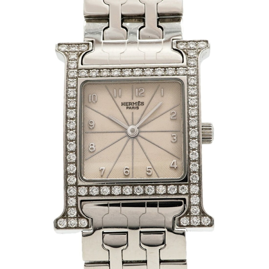 Hermes H-Watch Diamond HH1.230 Ivory Dial Women's Watch (1 of 10)