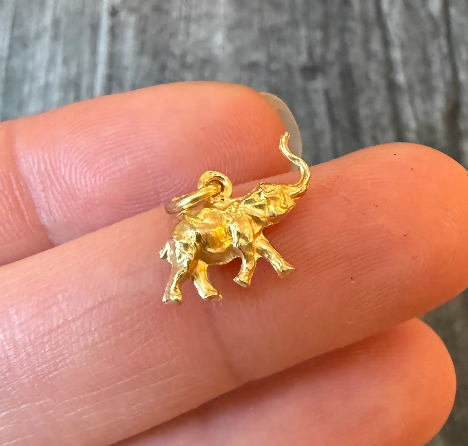 French 18K Gold Elephant Charm: Metal: 18K Yellow Gold Weight: 0.5 gramsMeasurements: 0.45 inches long by 0.55 inches wideMarkings: French eagle headCondition: In very good condition with some minor surface wear Follow us on