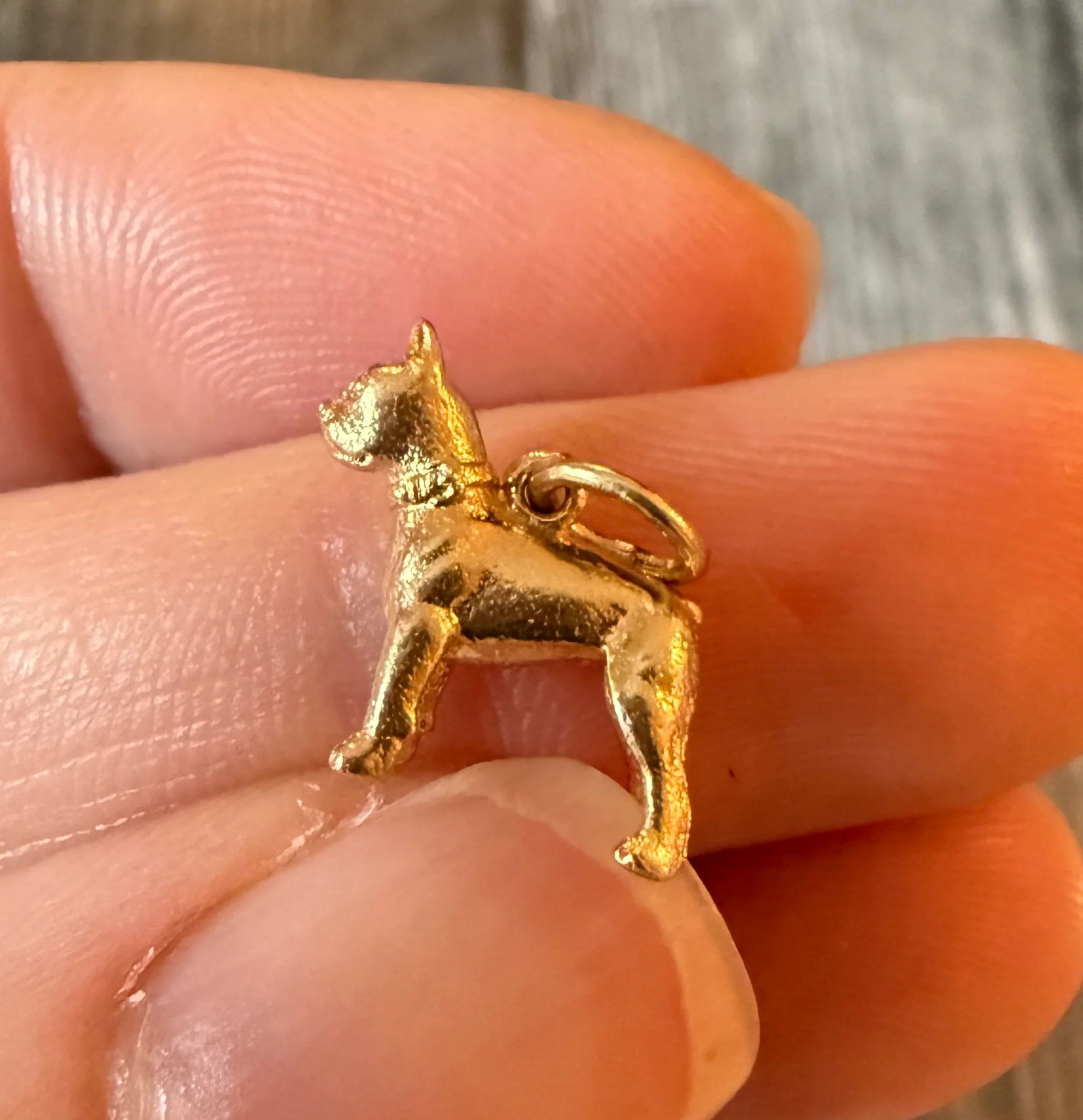 Vintage 14K Gold Dog or Terrier Charm: Metal: 14K Yellow Gold (acid tested)Weight: 1.8 gramsMeasurements: 0.5 inches long by 0.45 inches wideMarkings: NoneCondition: In good vintage condition with some minor surface wearFollow us on Instag