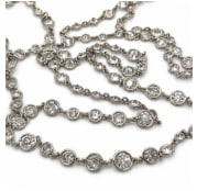 Platinum 22.20 Ct. Diamond by the Yard Necklace (1 of 1)