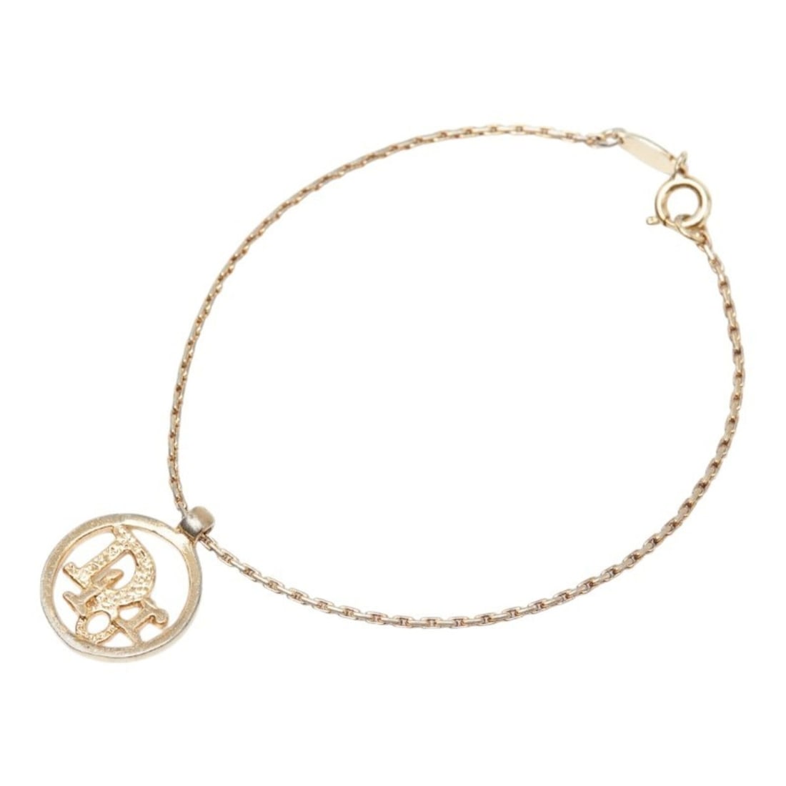 Christian Dior Dior Logo Bracelet, Gold Plated, Women's: --- Catalog ---Category: SizeWidth: 1mm / 0.03''Length: 17.5cm / 6.88''Total Length: 18.5cm / 7.28''Category: DesignType: Charm braceletColor: GoldGender: WomenCategory: GeneralBrand: Christian Dior--
