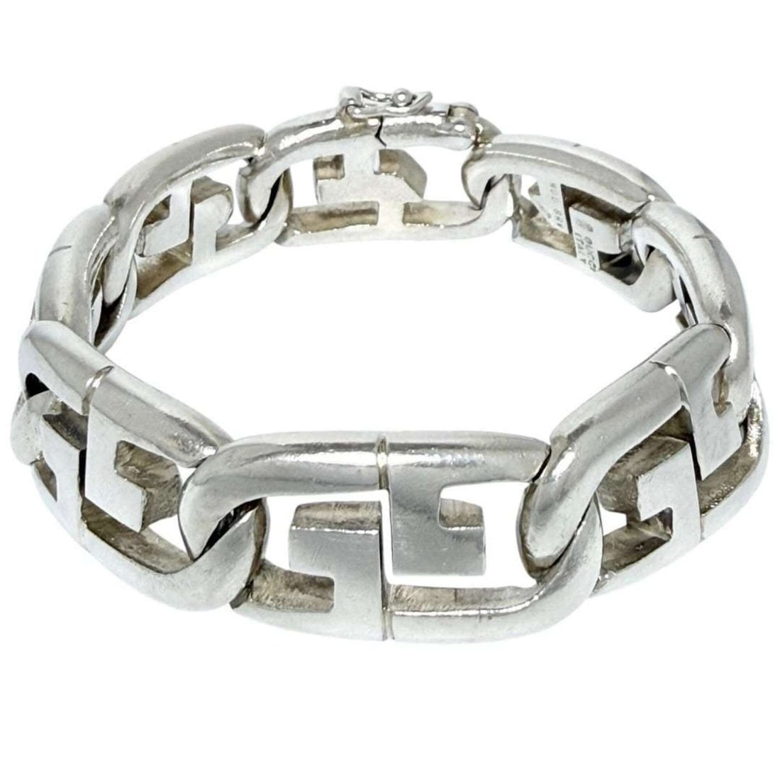 Gucci Men's Heavy Chain Link Bracelet, Silver (1 of 10)