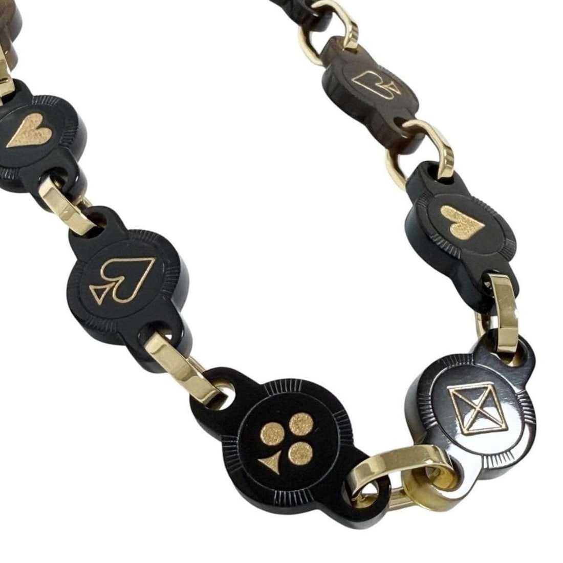 Hermes Women's Fête Veau Joue Necklace, Horn, Brown (1 of 10)