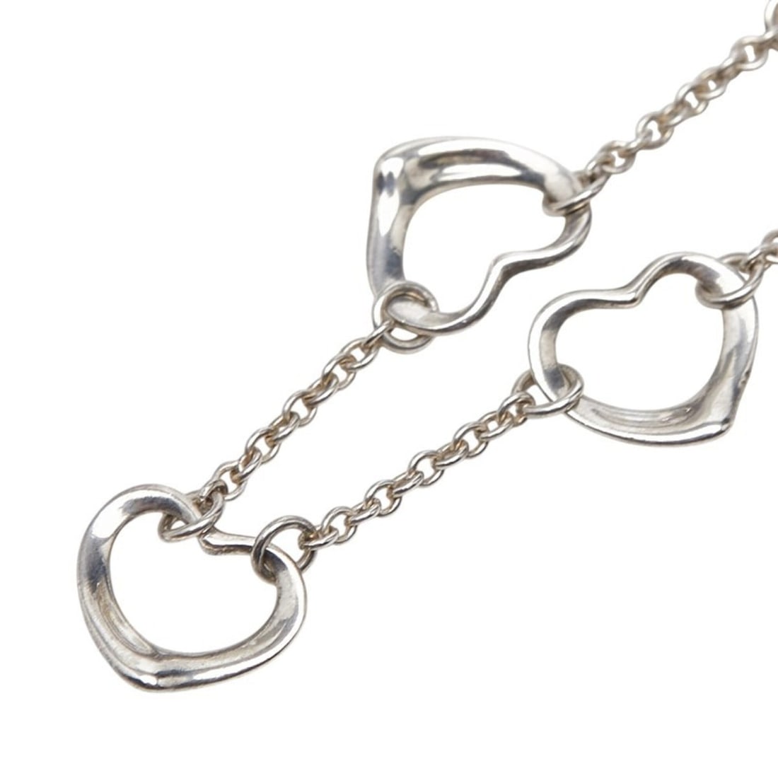 Tiffany & Co. 5-strand Open Heart Necklace, SV925 Silver, Women's.: --- Catalog ---Category: SizePendant Size: 8.9mm x 10mm / 0.35'' x 0.39''Neck Circumference: 40.3 cm / 15.86''Category: DesignGender: WomenMaterial: Silver 925Necklace Type: NecklaceCategory: